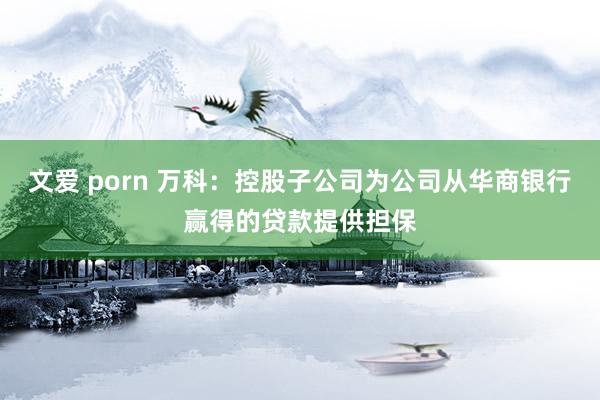 文爱 porn 万科：控股子公司为公司从华商银行赢得的贷款提供担保