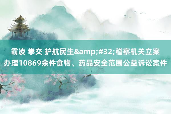 霸凌 拳交 护航民生&#32;稽察机关立案办理10869余件食物、药品安全范围公益诉讼案件