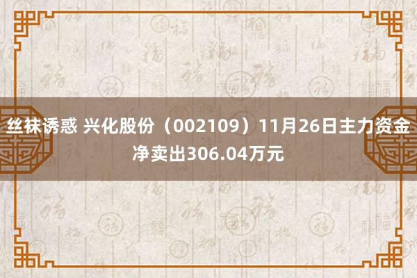 丝袜诱惑 兴化股份（002109）11月26日主力资金净卖出306.04万元