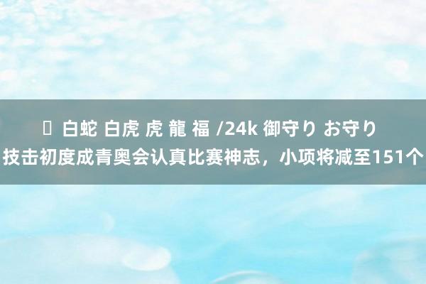 ✨白蛇 白虎 虎 龍 福 /24k 御守り お守り 技击初度成青奥会认真比赛神志，小项将减至151个