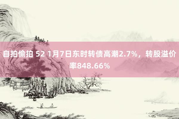 自拍偷拍 52 1月7日东时转债高潮2.7%，转股溢价率848.66%