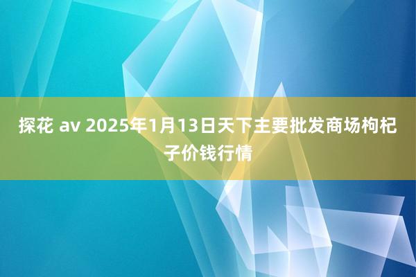 探花 av 2025年1月13日天下主要批发商场枸杞子价钱行情