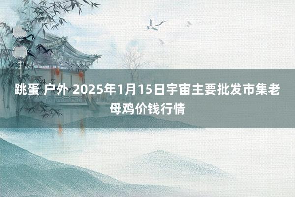 跳蛋 户外 2025年1月15日宇宙主要批发市集老母鸡价钱行情